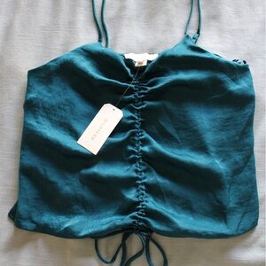 Monteau Los Angeles Green Silky Top